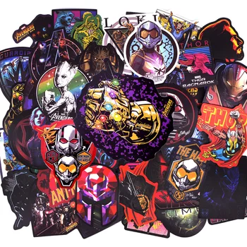 

108pcs/pack Super hero Thanos Stickers Kids Toy Avengers Sticker for Luggage Laptop Skateboard Moto Car Guitar Fridge Sticker
