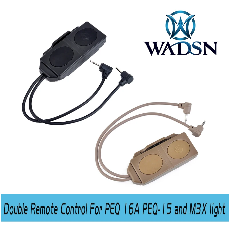 

Tactical Dual Remote Control Switch Pressure for PEQ 16A and M3X Weapon Light Accessories WEX177