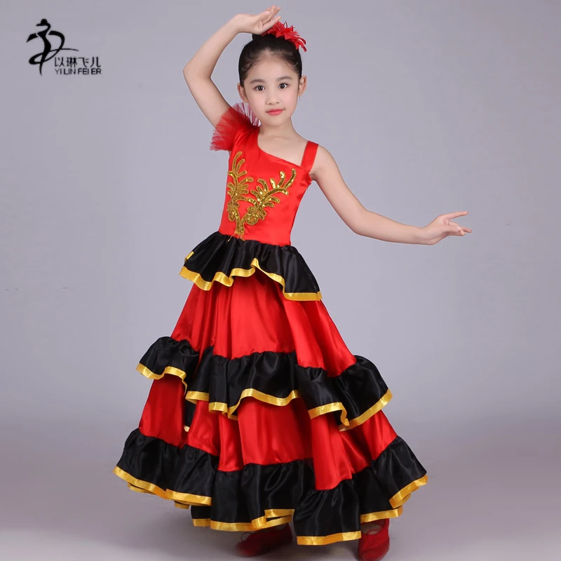 Детский костюм для фламенко/испанской девочки/Vestidos Flamenco|spanish girl costume|jupe flamencoflamenco |