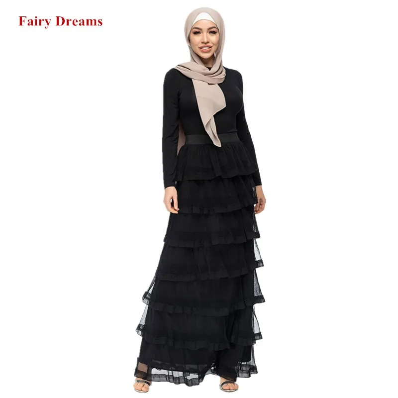 

Muslim Skirt For Women Abaya Dubai Turkey Turkish Bangladesh Islamic Clothing Solid Pink Black Gray Beige Skirts 2019 New Style