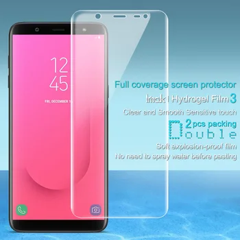 

2PCS Full coverage for Samsung Galaxy J6 J600F J600G Screen protector Imak Hydrogel Film soft curved For Samsung Galaxy J8 J800F