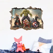 Cheap Marvel Avengers Wall Stickers For Kids Room Boy Bedroom Accessories Decorative Wall Decals DIY Mural Art PVC Poster Cheap Marvel Avengers Wall Stickers For Kids Room Boy Bedroom Accessories Decorative Wall Decals DIY Mural Art PVC Poster