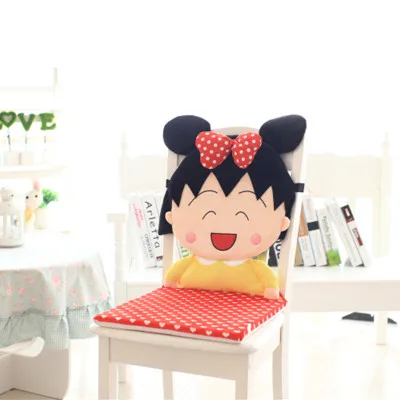 Candice guo плюшевое сиденье-игрушка квадратное кресло-Подушка Chibi Maruko Chan Sakura momoko автомобильное сиденье мультяшное детское подарок на день рождения 1 шт - Цвет: style 1