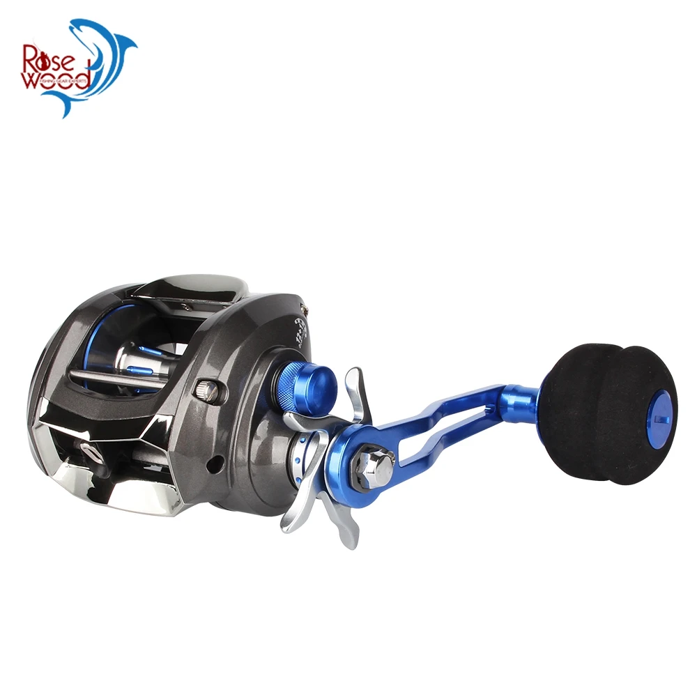 

RoseWood 10KG Drag Saltwater Baitcasting Fishing Reel 7.0:1 12+1 Bearings, Left/Right Metal Series Baitcast Reels Carretes Pesca