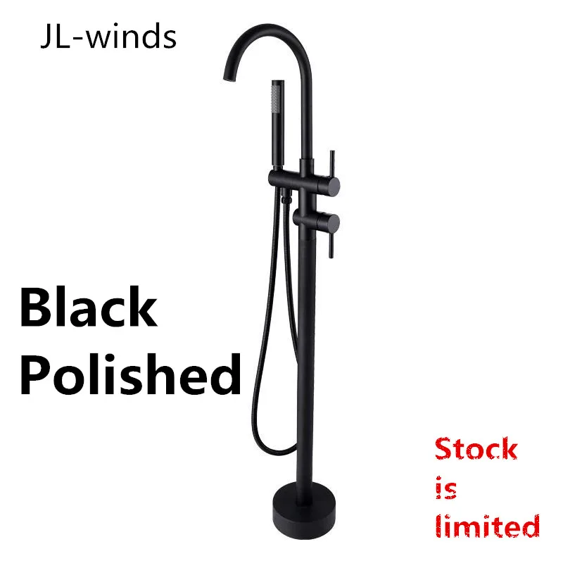 Buy AQUACITY Free Standing Bathtub Faucet Black Finish Online Cheap