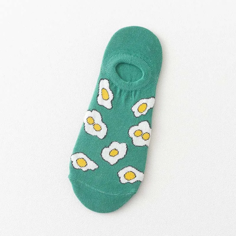 Унисекс весна/лето японский Harajuku креативные невидимые носки с милыми животными забавные Женские носочки нескользящие носки Calcetines Mujer - Цвет: 3