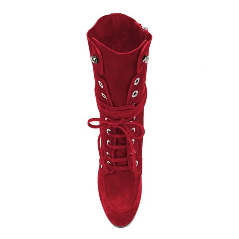 burgundy_buckle_chunky_heel_boots_suede_lace_up_square_toe_booties01