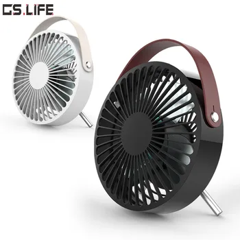 

140mm Large Size School Office Summer Cooling Fan Desktop USB Personal Air Conditioner Mini Fan with Handle 2 Colors