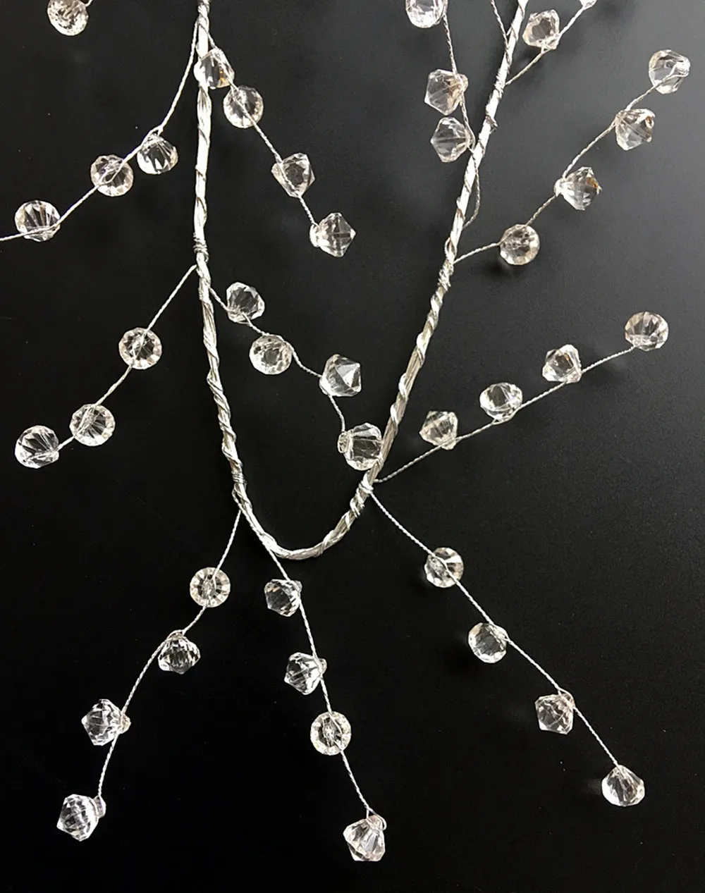 1m Garland Yarn Acrylic Crystal 14mm Beads Curtain Wedding Party zonwl F @net