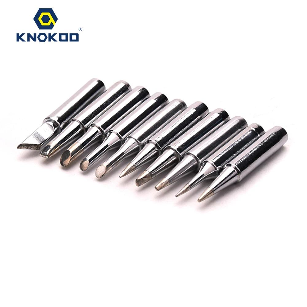 

KNOKOO 10pcs/lot high quality 900M series Lead-Free soldering iron tip for 933/936/937/942 soldering station