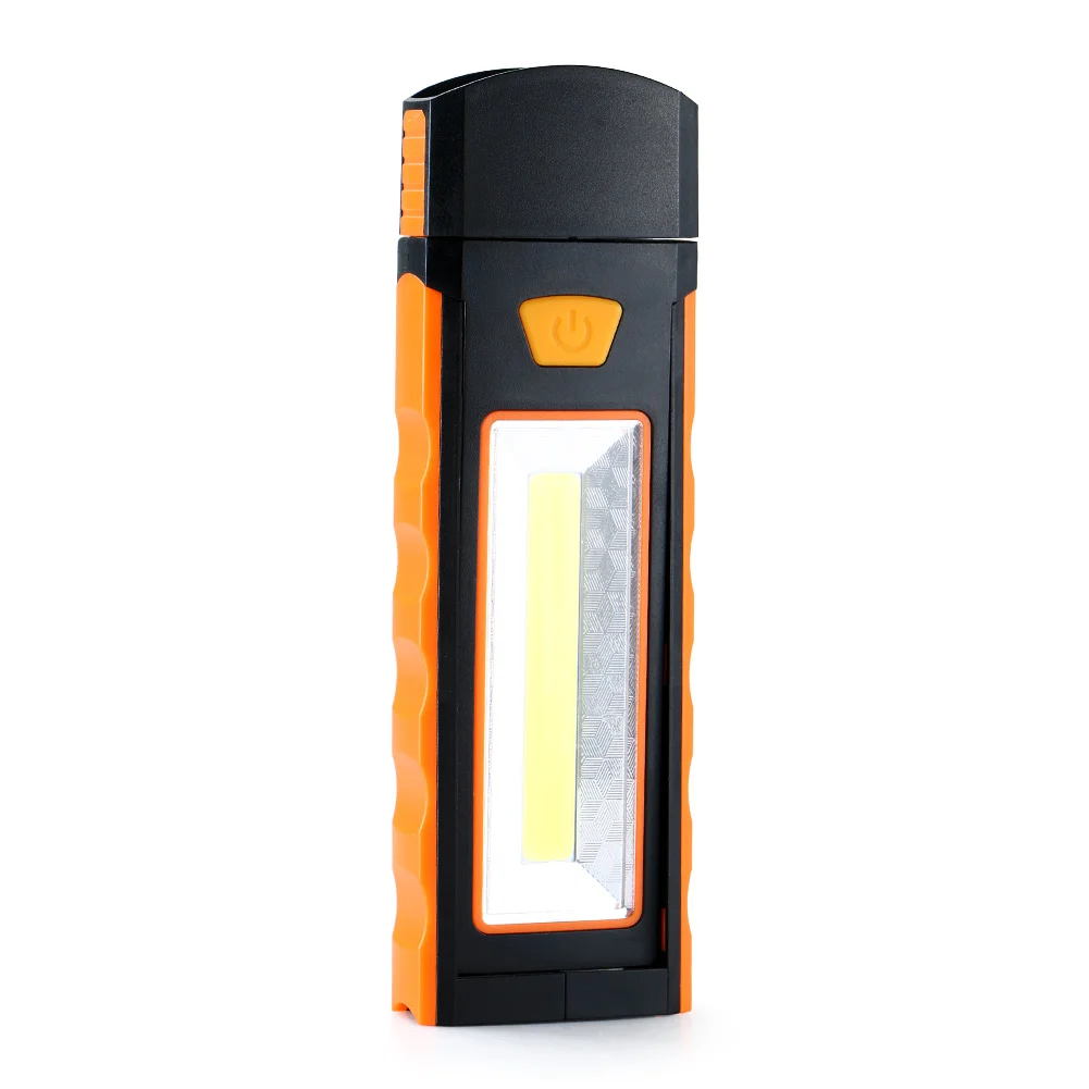 1 шт. супер яркий 3 Вт COB светодиодный светильник-вспышка лампа для кемпинга инспекционный рабочий светильник для палатки Магнитный оранжевый для окружающей среды