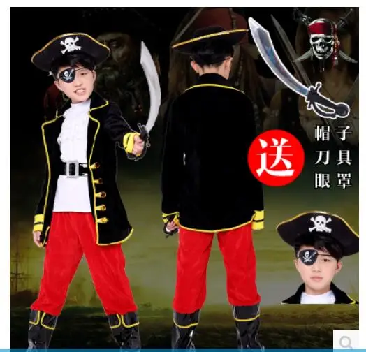 KIDS BOYS PIRATE COSTUMES HALLOWEEN COSPLAY FOR | Тематическая одежда и униформа