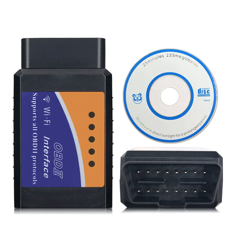 Новейший ELM327 Wifi V1.5 OBD2 автомобильный диагностический сканер инструмент Bluetooth ELM 327 1,5 OBDII elm 327 считыватель кодов для Android/IOS/Windows