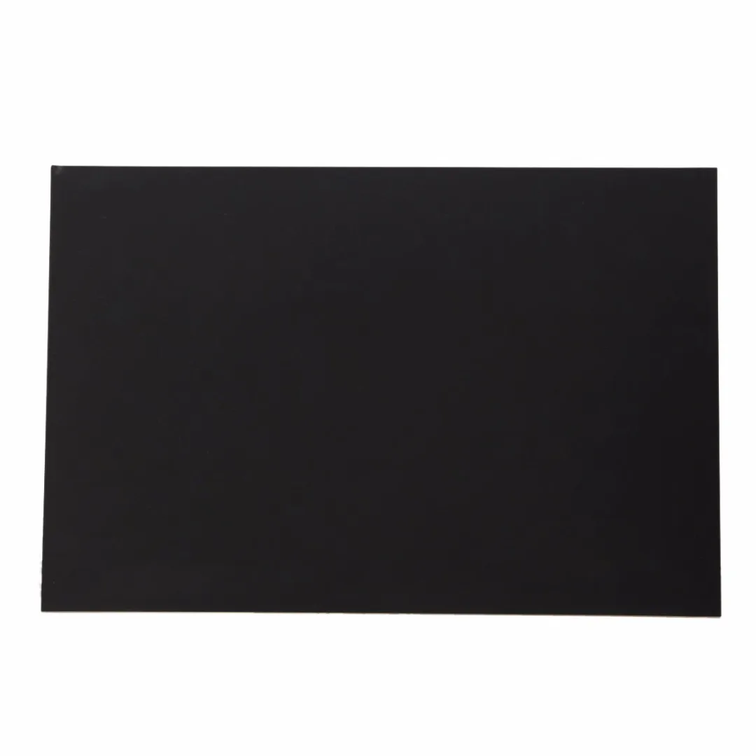 1pc 1mm Thickness ABS Styrene Plastic Flat Sheet Plate 200mm x 300mm Black For Industry Tools
