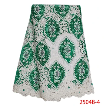 

High Quality Laces With Beads French Tulle Lace 2018 Nigerian White Cord Lace Fabric Bridal Lace Applique QF2504B-4