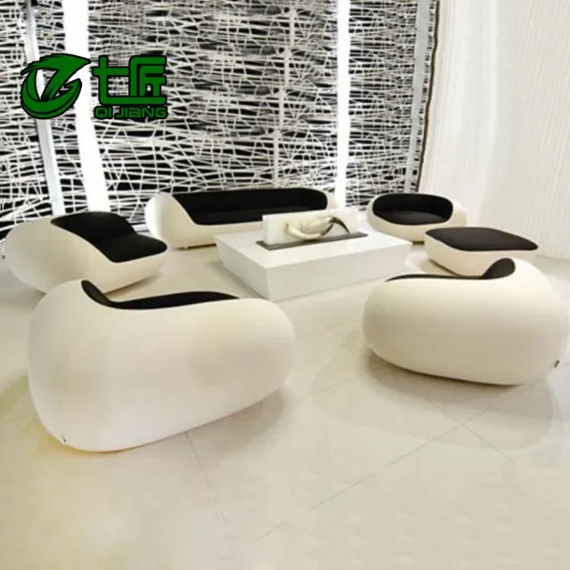 Creative Personalized Fashion Minimalist Living Room With Black Creative Personalized Fashion Minimalist Living Room With Black Leather Sofa Combination Of Factory Outlets