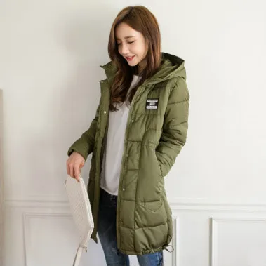 free shipping 2016 winter women s cotton women s long down Slim Down Mianfu Hooded Mianao