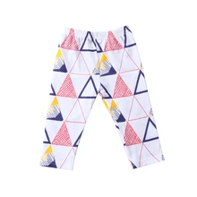 Новинка года красочные Треугольники принтом колготки для новорожденных; колготки для маленьких мальчиков и девочек с мультяшным принтом штаны-шаровары леггинсы, трико, брюки