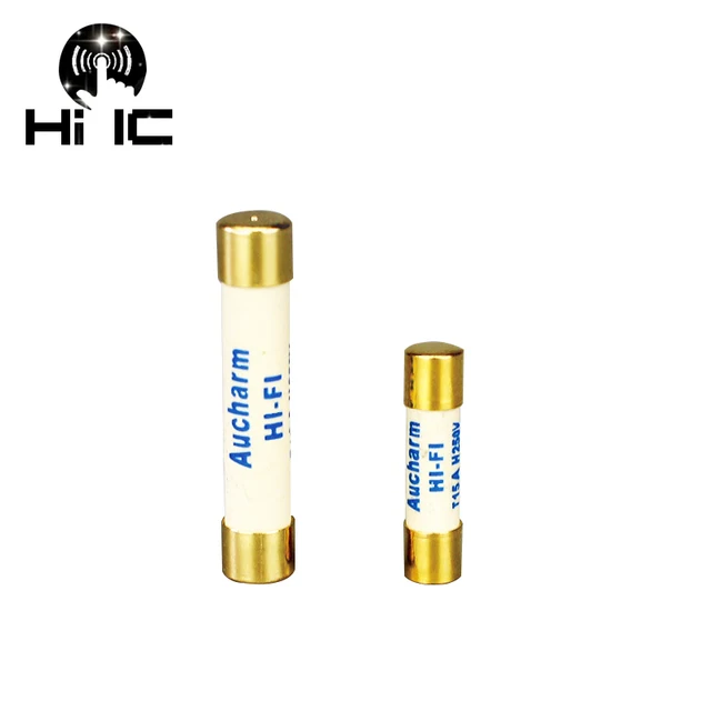 2pcs HIFI Silver gold Fuse CD Audio Amplifier Tube Amp Fuse / 0.5A 1A