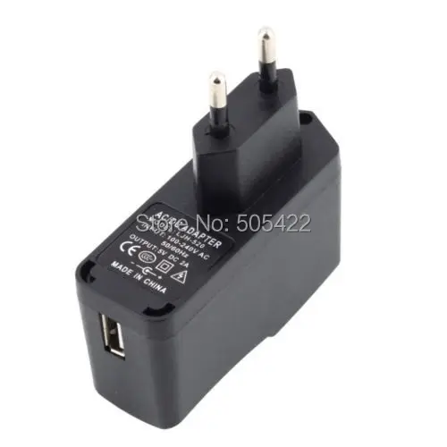 500 шт./лот ЕС/США штекер переменного тока 100-240 В 0.3A DC 5 В 2A USB адаптер питания зарядное устройство