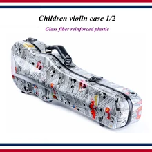 violin accessories - Children violin case 1/2 Glass fiber reinforced plastic - violin parts