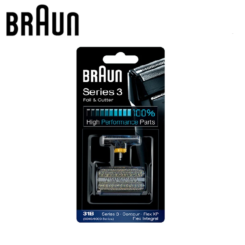 Braun Electric Shaver Blade Head Replacement 31B (5000/6000series) for