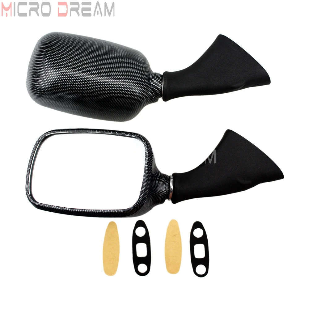

2pcs Motorcycle Side Rear View Mirrors Carbon Fiber for Suzuki GSXR600 GSXR750 GSXR1000 GSXR1300 Hayabusa 1999-2007