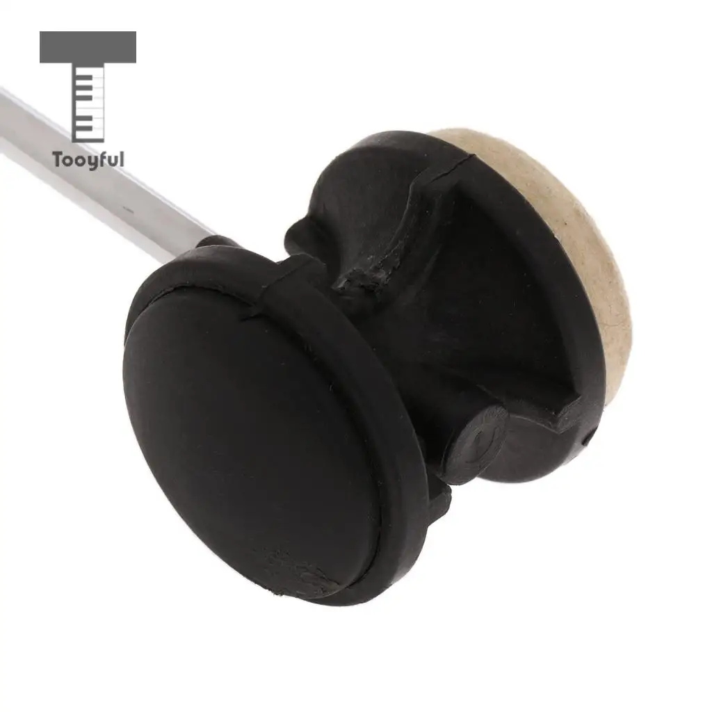 Tooyful Drum Pedal Beater Hammer Felt/Wood Head Mallet for Jazz Drum Replacement Parts Percussion Instrument Accessory