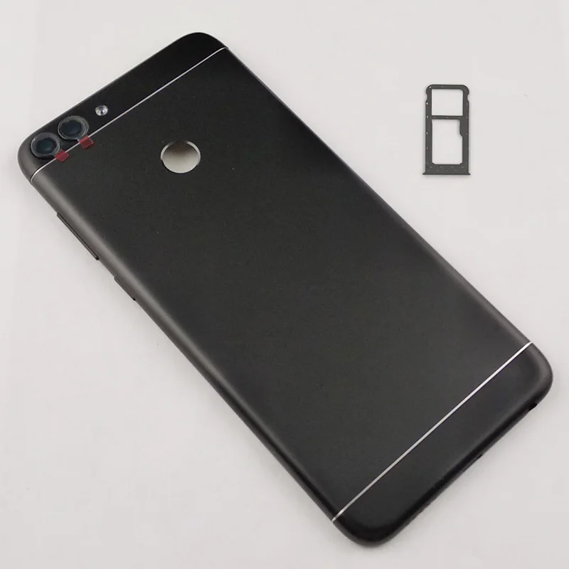 BaanSam для huawei P Smart/Enjoy 7 S задняя крышка чехол с кнопками громкости питания - Цвет: Черный