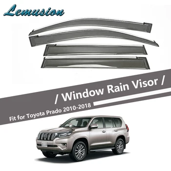 

High Quality 4pcs Smoke Window Rain Visor For Toyota Prado J150 2010 2011 2012 2013 2014 2015 2016 2017 2018 Guard Accessories
