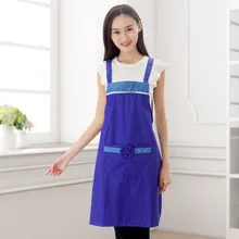 1 шт. водонепроницаемый Женский фартук для ресторана, дома и кухни напечатанный Карманный кухонный хлопковый передник кондитерский инструмент LB 409