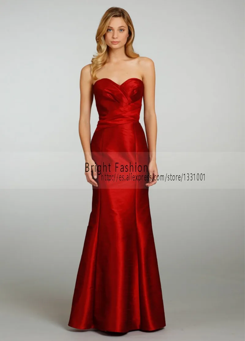 2016 Wine Red Bridesmaid Dresses Burgundy Brides Maid Gown To Party