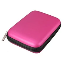 YOC-портативный жесткий диск противоударный чехол на молнии сумка чехол 2," HDD сумка розовый красный