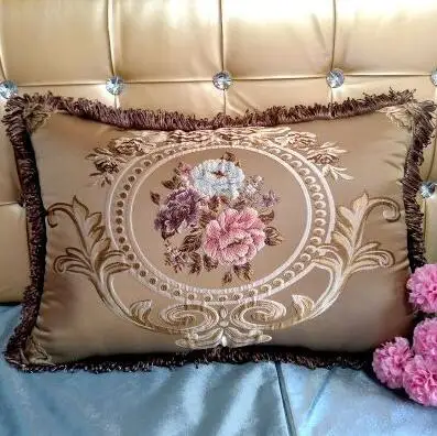 Европейский стиль ретро Чехлы для подушек с кисточкой кружево декоративные наволочка из шенили диван пледы наволочки спинки - Цвет: 3