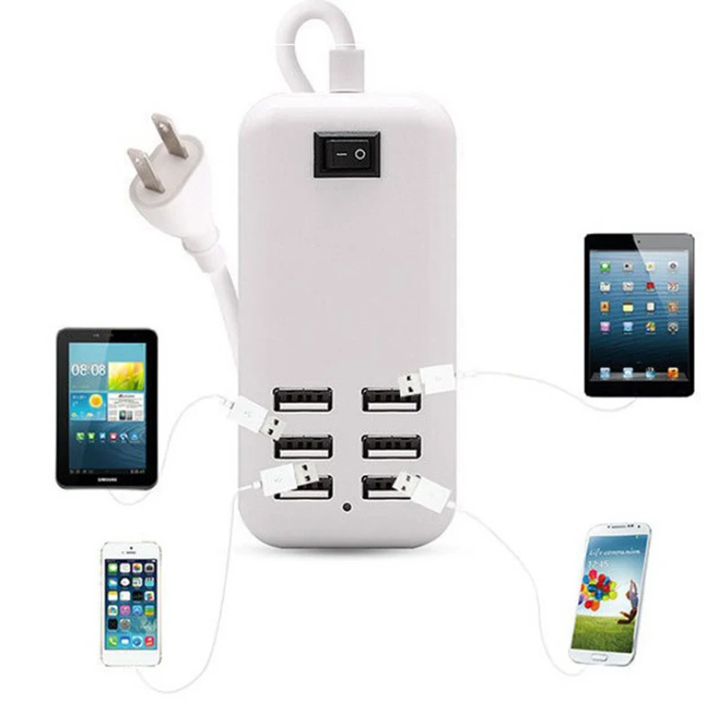 5 V/2.1A Быстрая зарядка для iPhone X 8 iPad для samsung мобильный телефон iPhone 6 plus-Порты USB Зарядное устройство настольный адаптер для карт памяти