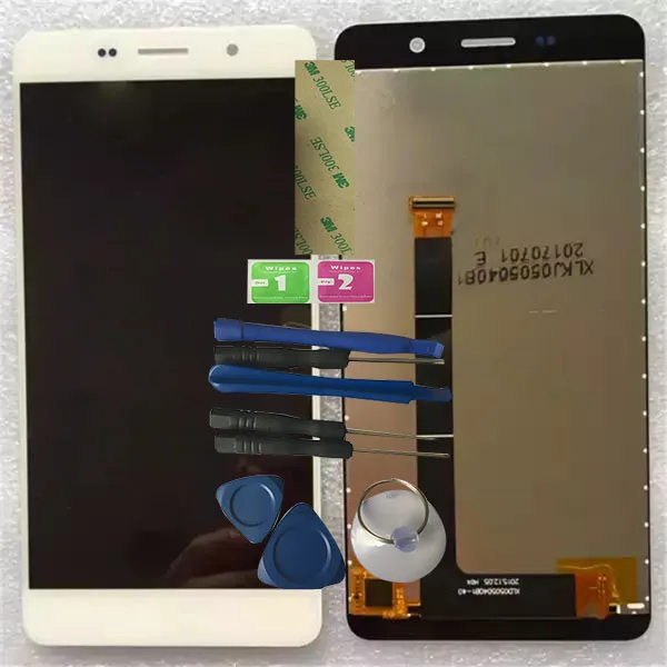 

RYKKZ For XLD0505040B1 XLD0505040-B1 LCD Display With Touch Screen Digitizer Assembly Sensor Replacement White Color