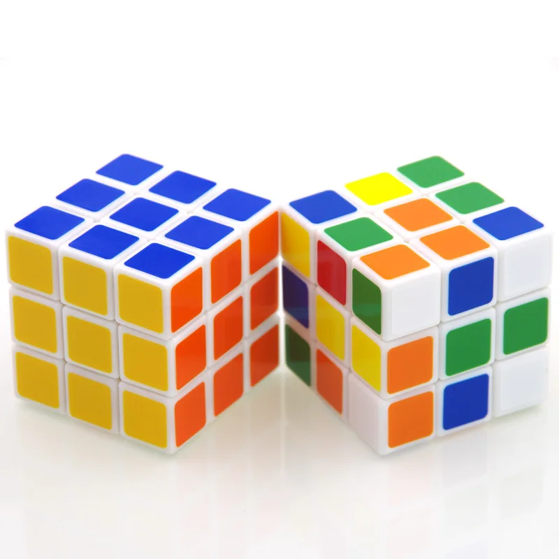 60mm Classic Magic Toys Cube3x3x3 PVC Sticker Block Puzzle Speed Cube Colorful Learning Educational Puzzle Cubo