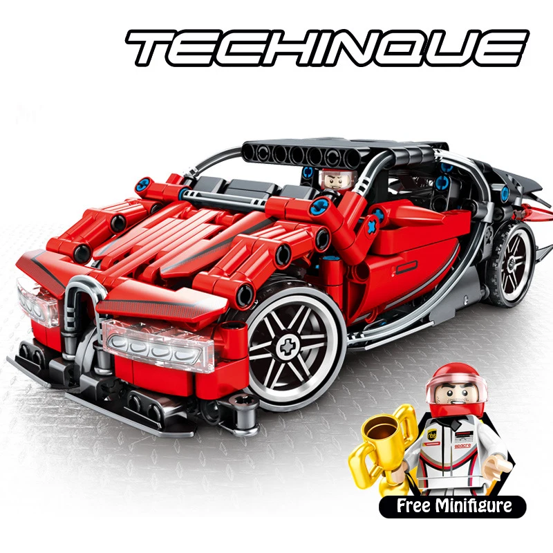 

RC Technic Super Racers Series Speed Champions Compatible Legoings Bricks Pull Car Racing Model Building Blocks For Kids Toys