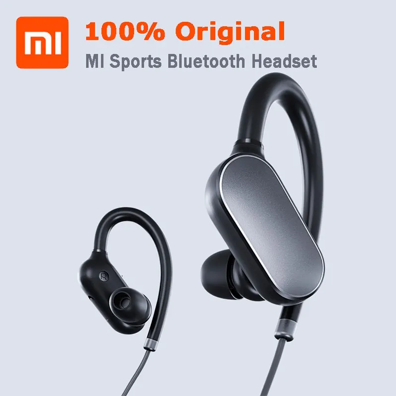 XIAOMI оригинальная Спортивная bluetooth-гарнитура, музыкальные спортивные наушники IPX4, водонепроницаемые и защищенные от пота наушники, громкая связь