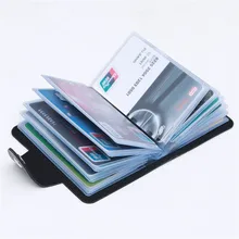 Мужской бизнес-держатель для карт женский чехол для кредитных карт Модный 8 цветов из искусственной кожи 12/24 бит дорожный ID кошелёк для банковских карт сумка