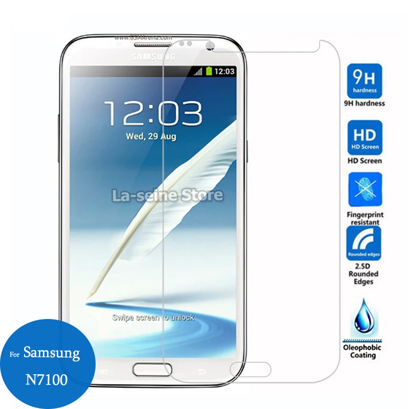 Защитная пленка для экрана из закаленного стекла samsung Galaxy note2 9h на note 2 II N7100 N7105 GT