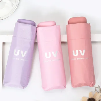 

PipiFren Sun Clear Mini Umbrellas rain women Parasol Ladies Uv Umbrella For kids girls Folding windproof Unbrella regenschirm