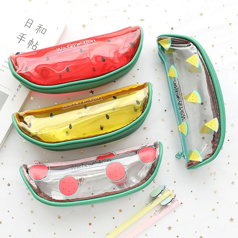 

Transparent Design Lovely Watermelon Pencil Bag Free Shipping