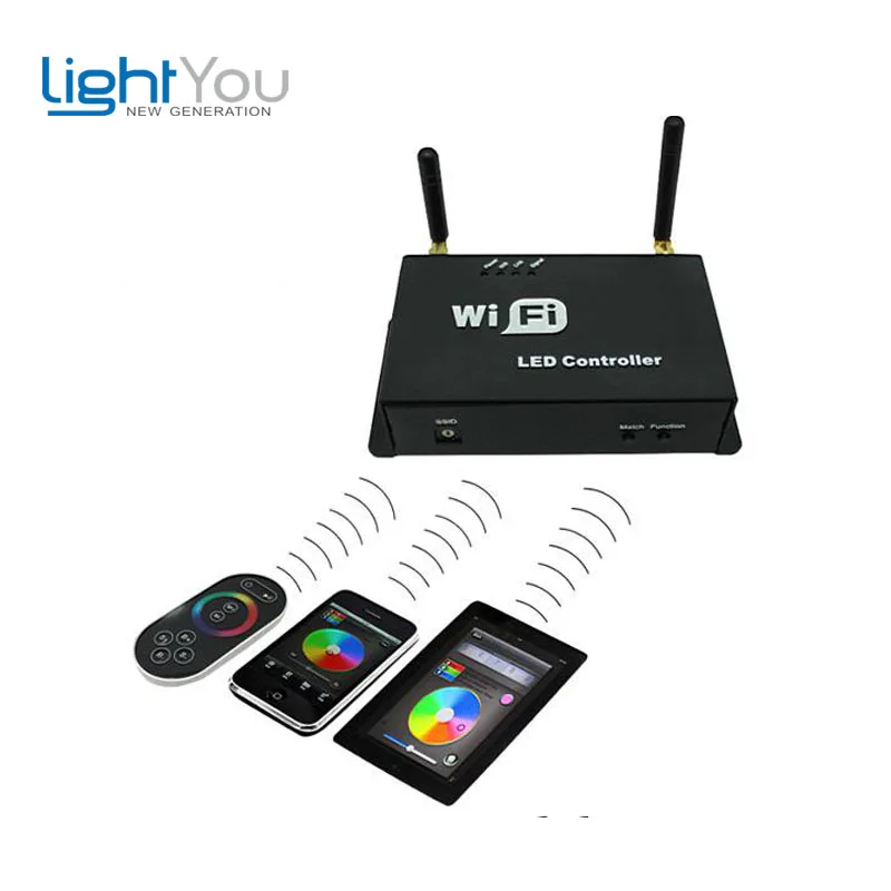 

LED WiFi controller,Single Point Controller-constant current;350ma or 700 can control 1,2,3 channels Led lamps