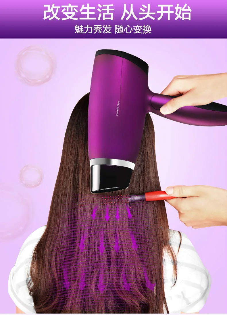 Secadores de Cabelo do Agregado Familiar do Estudante Secador de Temperatura Dormitório Constante Elétrica-high Power Portátil Dobrável Ventilador Novo 3 Cheap Secadores de cabelo