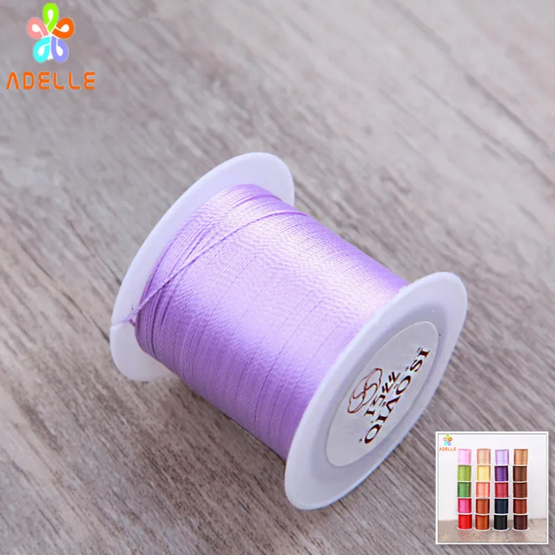 

2 Rolls Colored Nylon String Strong thread 6ply Twisted Sewing 0.3mm Bookbinding Leathercraft DIY Sewing free shipping 23 Colors