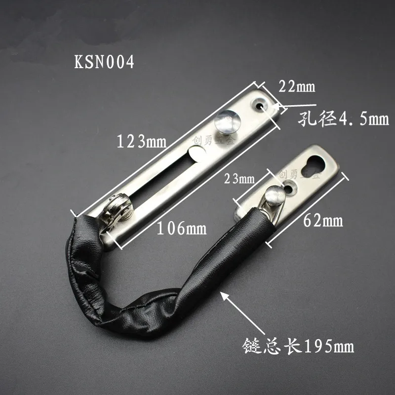 Stainless Steel Latch Security Safety Slide Bolt Door Chain Lock Door Bolt For Home Hotel Room Window Door Bolts Thickening