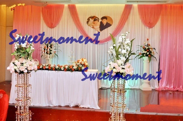Набор свадебных драпировок и трубок для свадебного украшения Свадебная штора со съемной каплей и подставкой для продажи Россия - Цвет: BF209