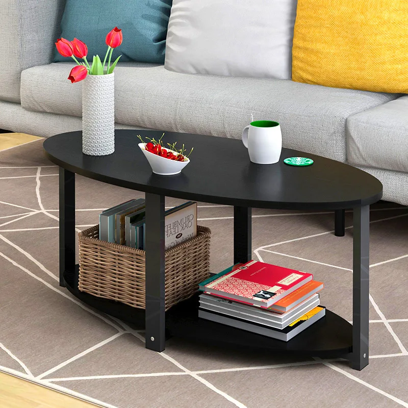 New High Quality Coffee Table Side Table Nordic Small Corner Oval Table Living Room Sofa Side Cabinet Strong Bearing