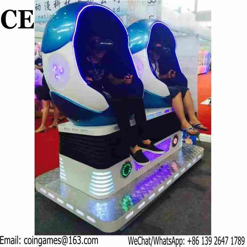 

Very Popular Amusement Equipment Interactive Virtual Reality Two Seats 9DVR Simulator Egg Cinema Game Machine